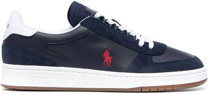 Polo Ralph Lauren Court suede trim sneakers Blue