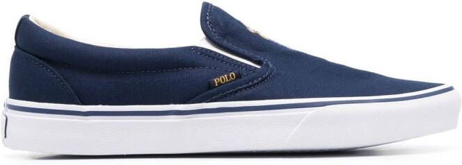 Polo Ralph Lauren Polo Pony embroidered sneakers Brown