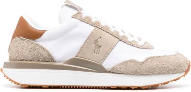 Polo Ralph Lauren Polo Pony-embroidered suede sneakers White - Picture 2