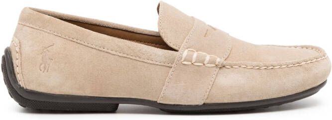 Polo Ralph Lauren round-toe slip-on loafers Neutrals