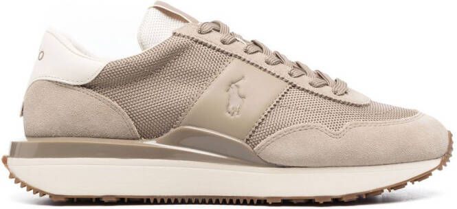Polo Ralph Lauren Court leather-suede sneakers Neutrals - Picture 5