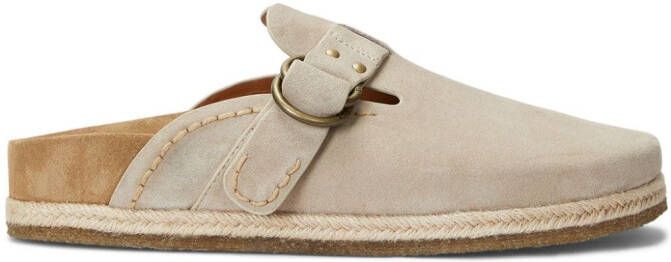 Polo Ralph Lauren Turbach shearlnig-lined suede clogs Neutrals