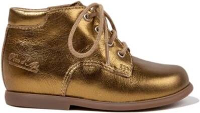 Pom D'api Nioupi leather ankle boots Gold