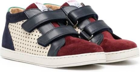 Pom D'api panelled suede sneakers White