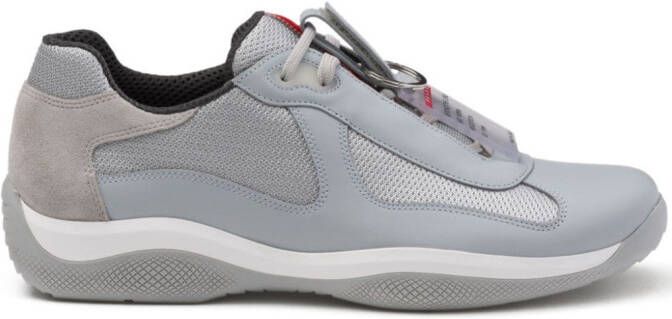 Prada America's Cup logo-patch sneakers Blue