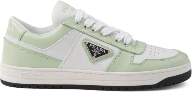Prada Downtown leather sneakers Green