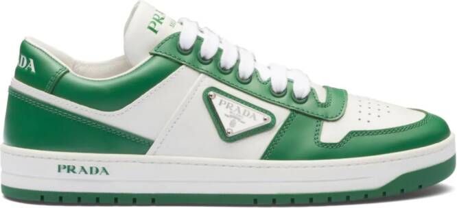 Prada Downtown leather sneakers White