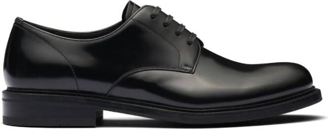 Prada leather Derby shoes Black