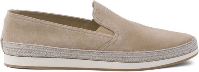 Prada suede slip-on espadrilles Neutrals