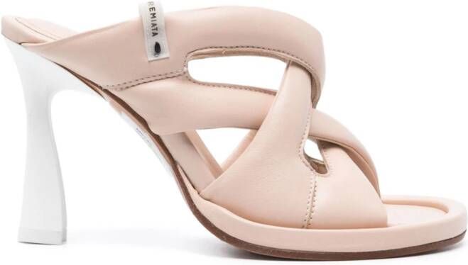 Premiata 100mm leather sandals Pink