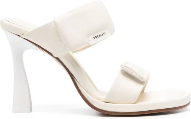 Premiata 100mm leather sandals Neutrals