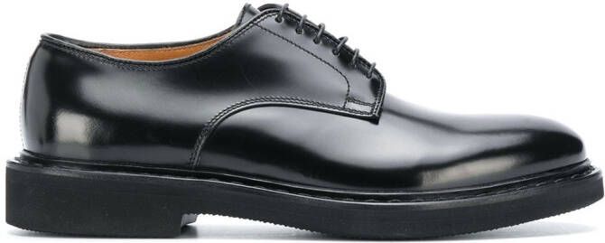 Premiata almond-toe Derby shoes Black
