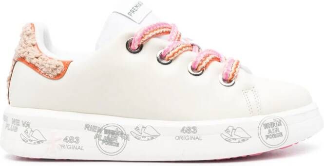 Premiata Belle leather sneakers Neutrals
