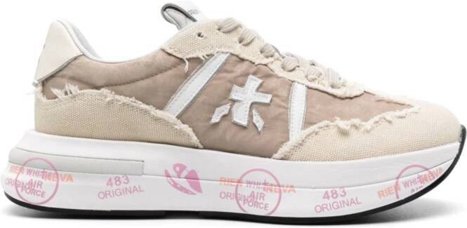 Premiata Cassie 6722 canvas sneakers Neutrals