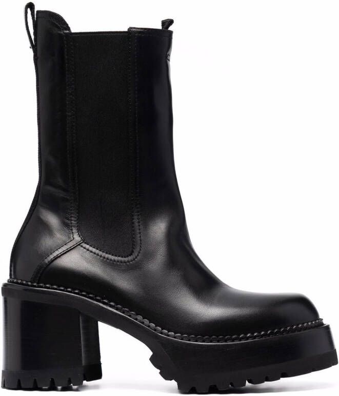 Premiata chunky-sole slip-on boots Black