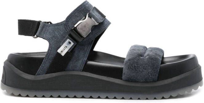 Premiata chunky suede sandals Blue