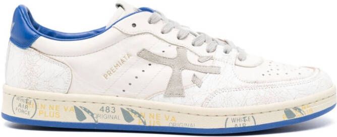 Premiata Clay low-top leather sneakers Neutrals