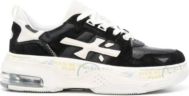 Premiata Drake logo-patch sneakers Black