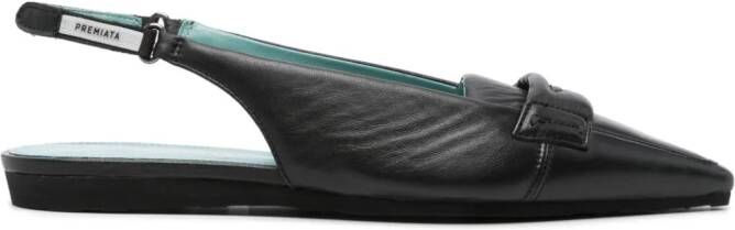 Premiata leather ballerina shoes Black
