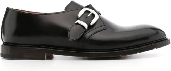 Premiata leather monk shoes Black