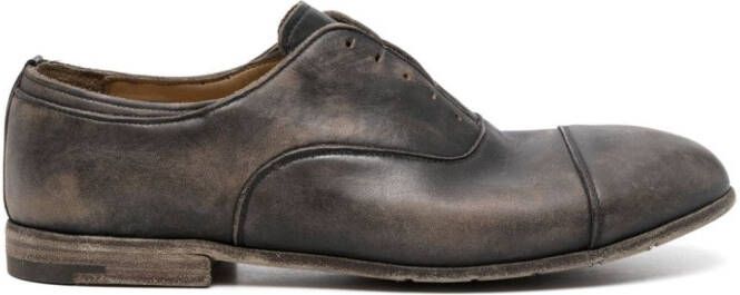 Premiata leather oxford shoes Black
