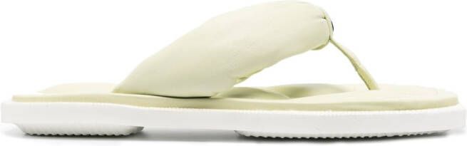 Premiata logo-detail padded sandals Green