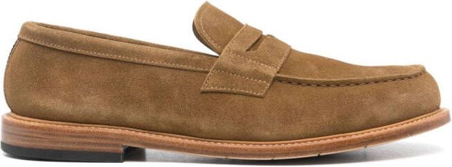 Premiata Mocassini suede loafers Neutrals