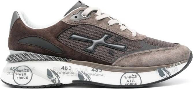 Premiata Moerun logo-print sneakers Brown