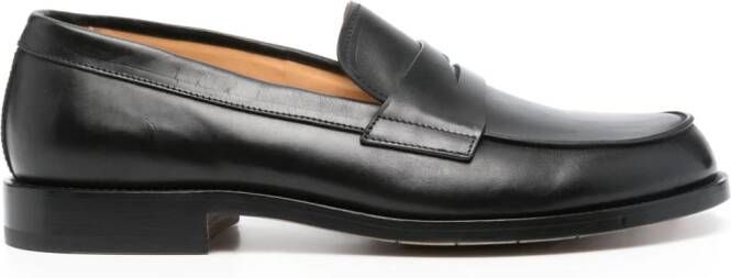 Premiata penny-slot leather loafers Black