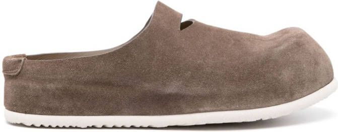 Premiata penny-slot suede sandals Brown