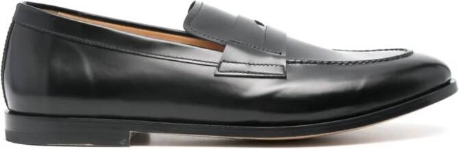 Premiata polished leather loafers Black