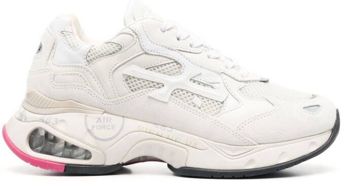 Premiata Sharky-D mesh lace-up sneakers White