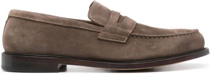 Premiata suede moccasin loafers Brown