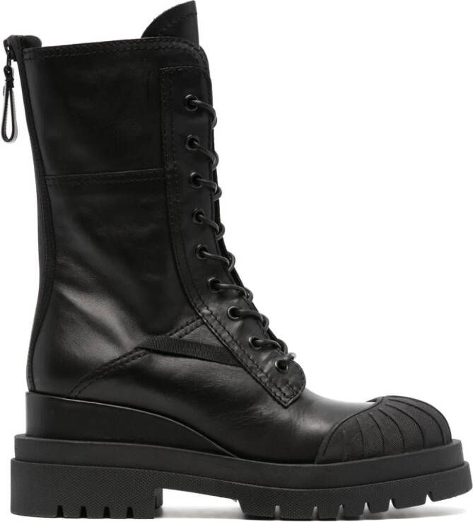 Premiata Yukon lace-up leather boots Black