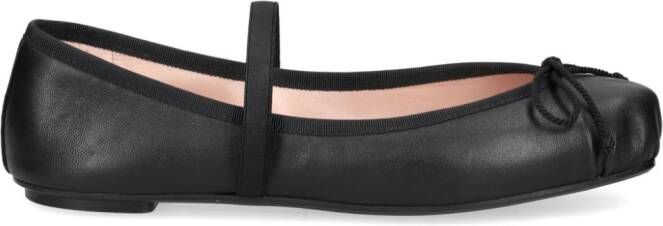 Pretty Ballerinas Kristen leather ballerina shoes Black