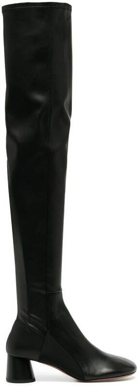 Proenza Schouler block-heel thigh boots Black