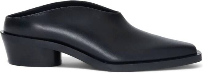 Proenza Schouler Bronco leather mules Black