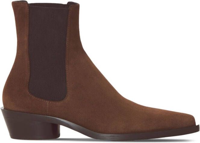 Proenza Schouler Bronco suede Chelsea Boots Brown