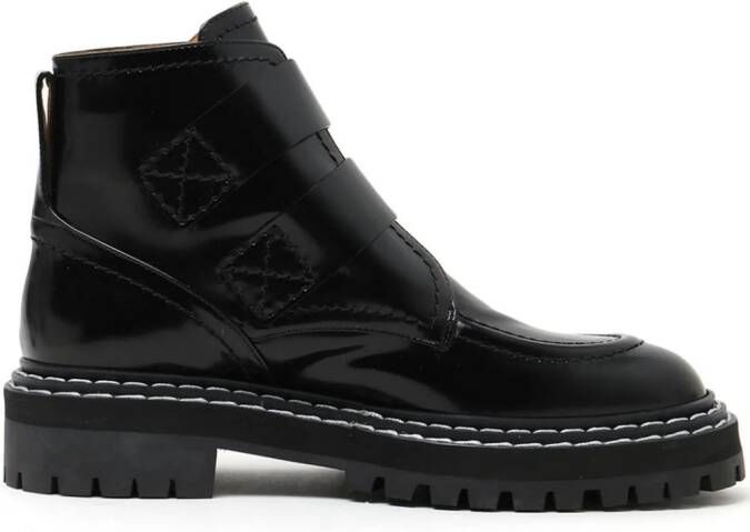 Proenza Schouler buckle-fastening lug sole boots Black