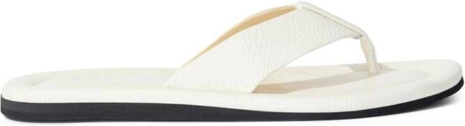 Proenza Schouler Cooper leather flip flops White