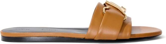 Proenza Schouler Monogram Slide sandals Brown