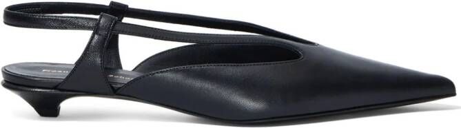 Proenza Schouler slingback leather pumps Black