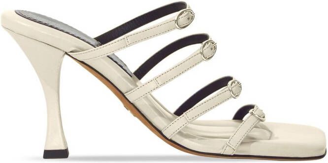 Proenza Schouler Square strappy 90mm sandals Neutrals