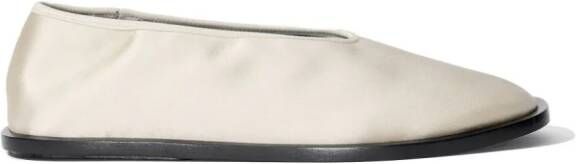 Proenza Schouler square-toe leather mules White