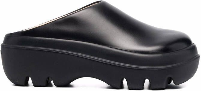 Proenza Schouler Storm leather clogs Black