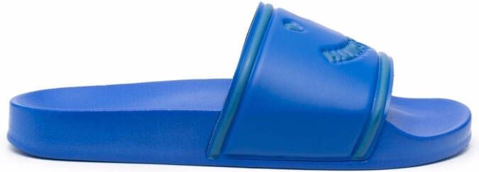 PS Paul Smith logo embossed slides Blue