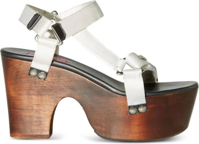 PUCCI Crush platform sandals White