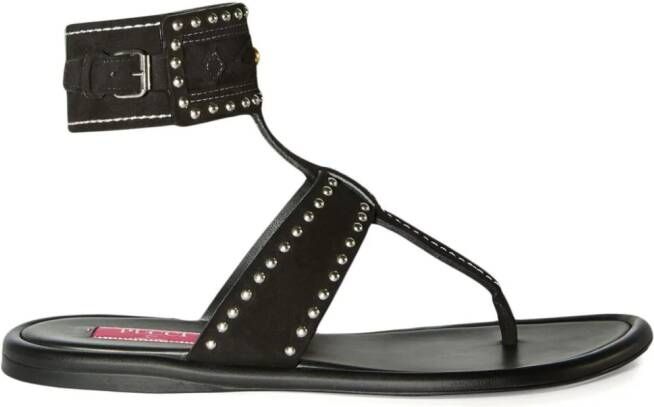 PUCCI Emilia leather sandals Black