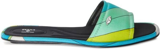 PUCCI Yummy silk sandals Green