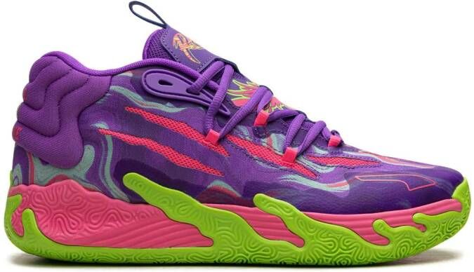 PUMA MB.03 Toxic "Purple Glimmer Green Gecko" sneakers